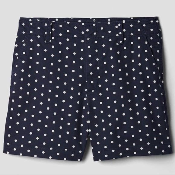 Gap Polka Dot Navy Blue Women's Shorts NWT - Picture 2 of 7